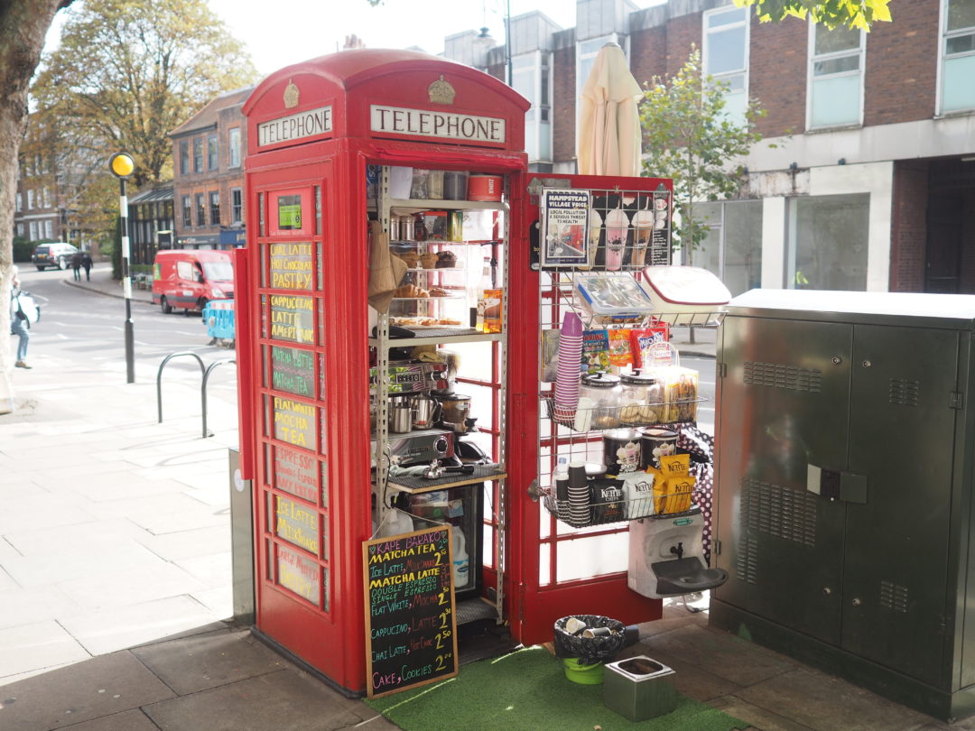 WHERE TO DRINK: London’s Red Payphone Turned Into a Coffee Shop